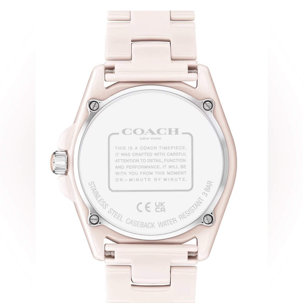 Coach Beige Glitter Watch - Picture 6 of 10